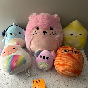 Squishmallow animals Lot 6